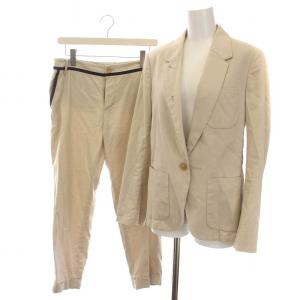 スーツ セットアップ 上下 テーラードジャケット 1B パンツ 40 42 L ベージュ /YM MA