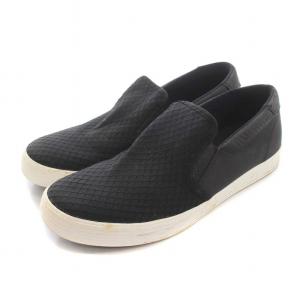 EA7 スリッポン スニーカー ローカット シューズ US10.5 28.5cm 黒 ブラック