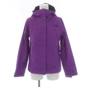 SCOOP JACKET スクープ ジャケット フーディー ロゴ 刺繍 ハイネック S 紫 パープル NPW10913