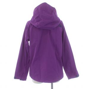 THE NORTH FACE SCOOP JACKET スクープ ジャケット フーディー ロゴ 刺繍 ハイネック S 紫 パープル NPW10913