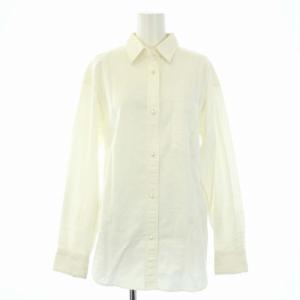 22AW オックスベーシックパールボタンシャツ ブラウス 長袖 白 ホワイト 22050200804140
