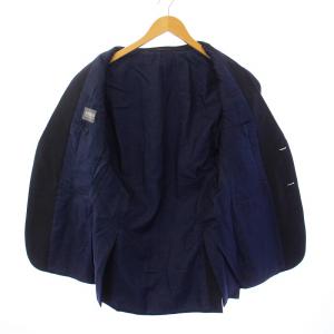 ARMANI COLLEZIONI テーラードジャケット ブレザー シングル 総裏地 ウール 38 L 黒 ブラック /KU GY H
