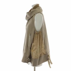 sacai ライダースベスト 2 ベージュ