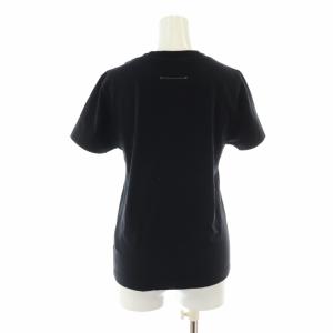MM6 Maison Margiela 21SS パックT Tシャツ カットソー ロゴ 刺繍 半袖 L 黒 ブラック S52GC0189 /XK