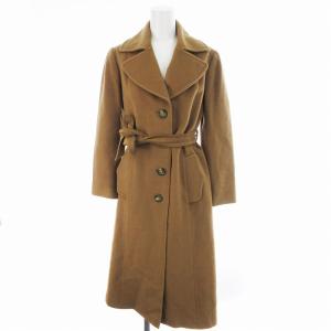 トレンチコート ロング 裏地総柄 ウール 茶 ブラウン GY09 /MM