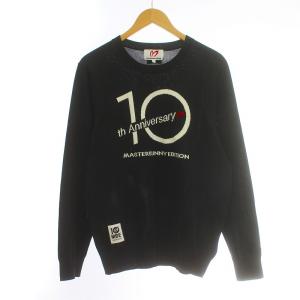 EDITION 10ANNIVERSARY 20AW クルーネック ニット 長袖 ロゴ ゴルフウェア 5