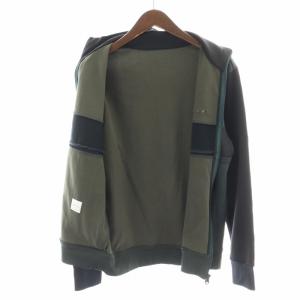 PAUL SMITH トラックジャケット ジップアップジャケット ハイネック ロゴ 刺繍 長袖 カーキ