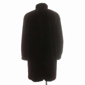 SAGA MINK 銀サガ 毛皮コート ロング コート シェアード ミンク F 黒 ブラック