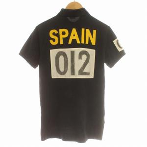 Polo by Ralph Lauren ポロシャツ 半袖 ビッグポニー ワッペン S 黒 ブラック /G GY09