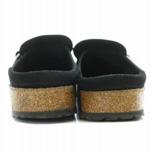 BIRKENSTOCK Boston ボストン サンダル フラットシューズ 厚底 スエード ベルト EU36 23cm 黒 ブラック