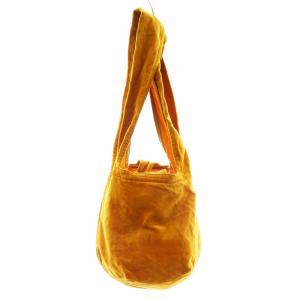 mina perhonen usa bag ハンドバッグ トートバッグ ベロア 茶 ブラウン