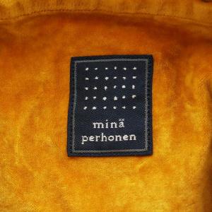 mina perhonen usa bag ハンドバッグ トートバッグ ベロア 茶 ブラウン