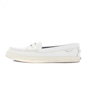 COLE HAAN ナンタケットローファー レザー フラット 6.5B 23.5cm 白 ホワイト /KH OF