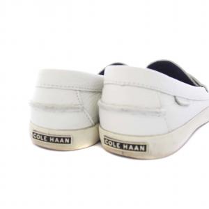 COLE HAAN ナンタケットローファー レザー フラット 6.5B 23.5cm 白 ホワイト /KH OF