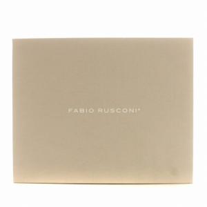FABIO RUSCONI サンダル ウェッジソール レザー スエード 37 23.5cm 白 ホワイト /G