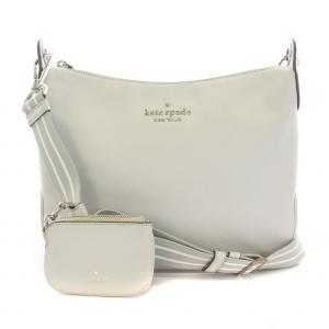 ローシー クロスボディバッグ ショルダーバッグ レザー ミニポーチ レザーショルダー付き ライトグレー