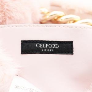 CELFORD 22AW ポイントチェーンファーバッグ ハンドバッグ ピンク CWGB224510 /AN38 OF