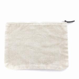ARTS&SCIENCE リネンロゴポーチ プリント ベージュ