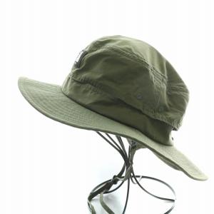 THE NORTH FACE ホライズンハット サファリハット 帽子 ナイロン メッシュ 切替 ロゴ 刺繍 L カーキ NN02336