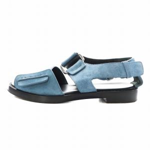 3.1 phillip lim サンダル ストラップ スエード 38 25.0cm 青 ブルー