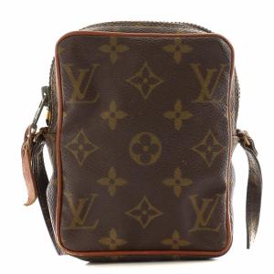 LOUIS VUITTON モノグラム ミニダヌーブ ショルダーバッグ 茶 ブラウン M45268