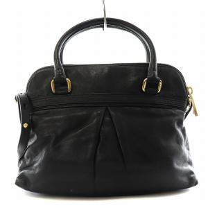 MARC JACOBS ハンドバッグ ショルダーバッグ 2way レザー 黒 ブラック