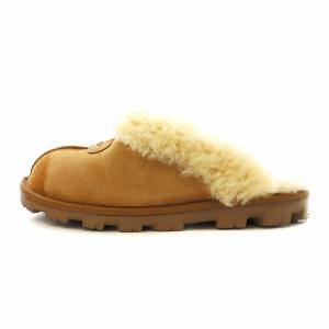 UGG australia コケット Coquette スリッパ サンダル スエード ボア 24.0cm 茶 ブラウン 5125