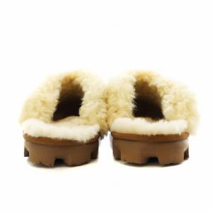 UGG australia コケット Coquette スリッパ サンダル スエード ボア 24.0cm 茶 ブラウン 5125