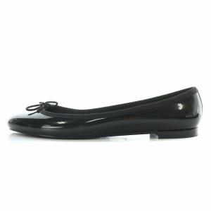 Repetto パンプス フラットシューズ ラウンドトゥ リボン 装飾 39 24.7cm 黒 ブラック