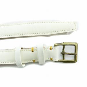 suzukitakayuki バックルベルト レザー 白 ホワイト