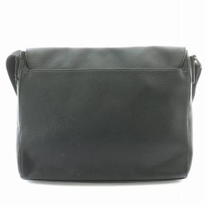 Calvin Klein メッセンジャーバッグ ショルダーバッグ レザー ロゴ 型押し 黒 ブラック