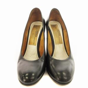 Martin Margiela 22 パンプス ハイヒール ラウンドトゥ レザー シューズ 靴 36 23cm 黒 ブラック /MM SH OF