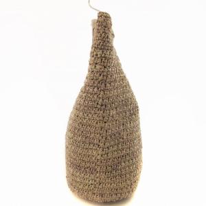 HELEN KAMINSKI ハンドバッグ ラフィア レザー  ロゴ 鞄 グレー