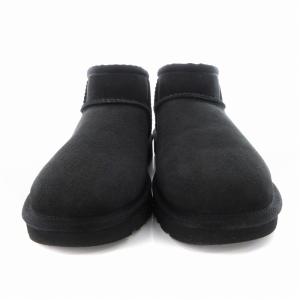 UGG australia  Classic Ultra Mini ムートンブーツ ショートブーツ 裏ボア スエード 靴 シューズ 23cm US6 黒