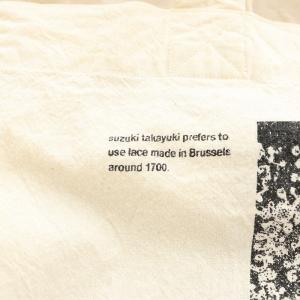 suzukitakayuki printed cotton bag トートバッグ ハンドバッグ ショルダーバッグ ベージュ 黒 ブラック