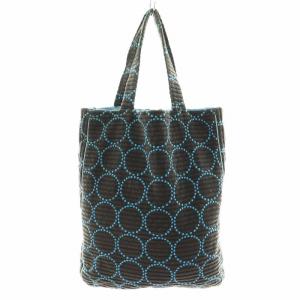 mina perhonen tambourine トートバッグ ハンドバッグ ショルダーバッグ 2way ウール 水色 ライトブルー 茶 ブラウン