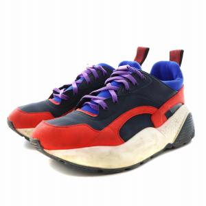 STELLA McCARTNEY エクリプス スニーカー シューズ 厚底 24.0cm 青 ブルー 赤 レッド 白 ホワイト /AN6 OF