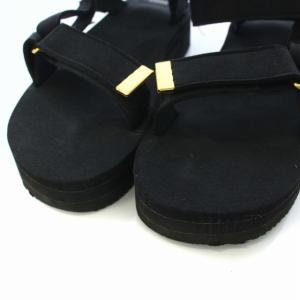 SUICOKE SUEDE SANDAL ベルクロ サンダル スエード ベルト EU36 23cm 黒 ブラック /TK