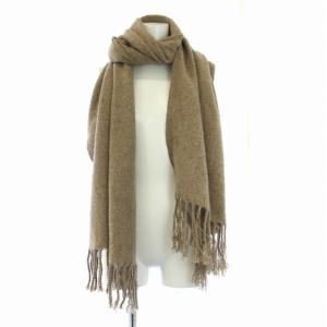 ATON マフラー ストール フリンジ ベージュ /TK OF