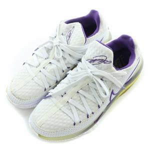 NIKE LEBRON XVII LOW WHITE PURPLE スニーカー US7.5