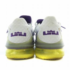 NIKE LEBRON XVII LOW WHITE PURPLE スニーカー US7.5