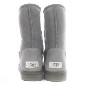 UGG australia W CLASSIC SHORT ムートンブーツ ショートブーツ スエード US8 25cm グレー 5825