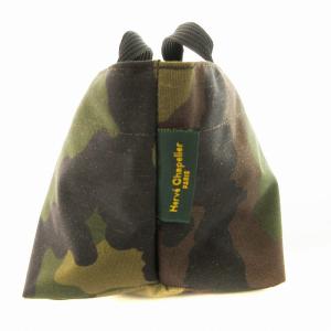 Hervé Chapelier ハンドバック カモフラ ボート型 キャンバス 鞄 カーキ