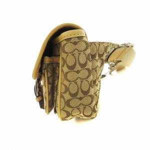 COACH ミニシグネチャー ウエストバッグ ボディバッグ ポーチ 鞄 ベージュ F77157