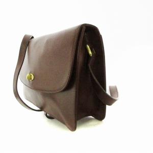 COACH ショルダーバッグ レザー イタリア製 鞄 茶 ブラウン