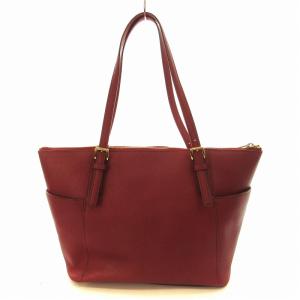 MICHAEL Michael Kors ジェットセット トートバッグ ロゴチャーム レザー 鞄 ボルドー 30F2GTTT8L /DK OF