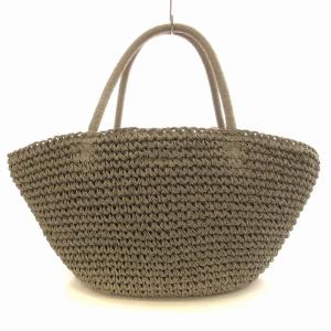 Woven Basket Purse(L) かごバッグ バスケットバッグ トートバッグ 巾着 リボン 鞄