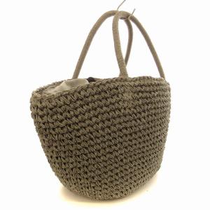 Bilitis dix-sept ans Woven Basket Purse(L) かごバッグ バスケットバッグ トートバッグ 巾着 リボン 鞄