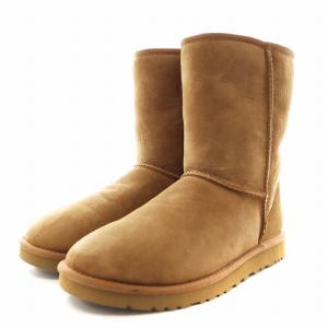 UGG australia クラシック ショート W CLASSIC SHORT ムートンブーツ ショートブーツ 24.0cm 茶 ブラウン 5825