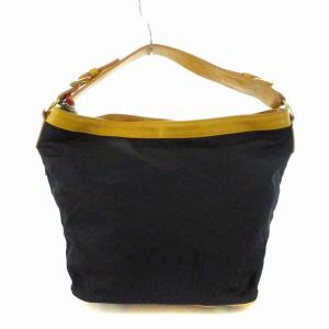 Orobianco ショルダーバッグ ハンドバッグ レザー ナイロン 2WAY 鞄 紺 ネイビー /MM SH OF